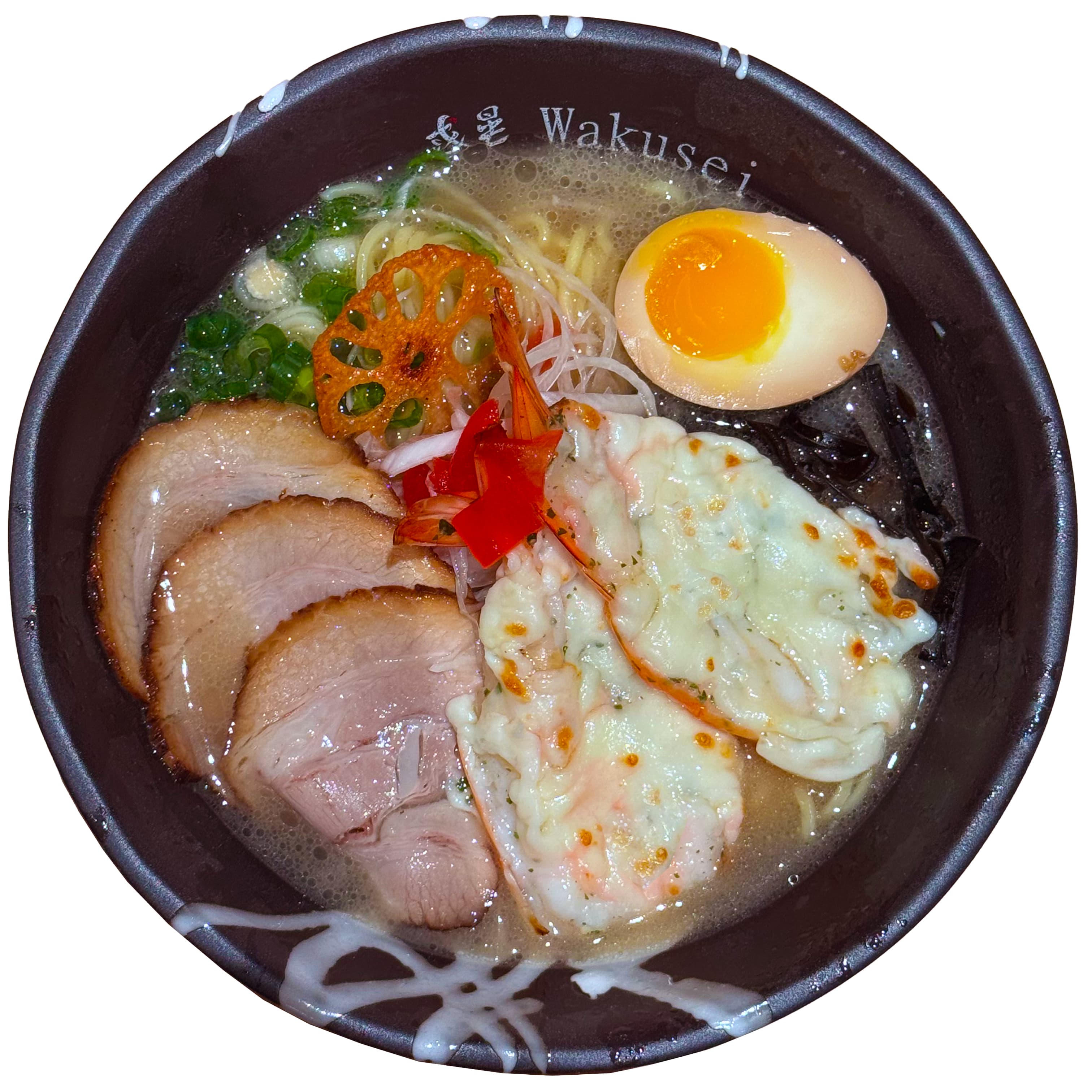 Mercury ramen at Ramen Wakusei — clean kombu and bonito dashi broth with chashu, kikurage mushrooms and nori